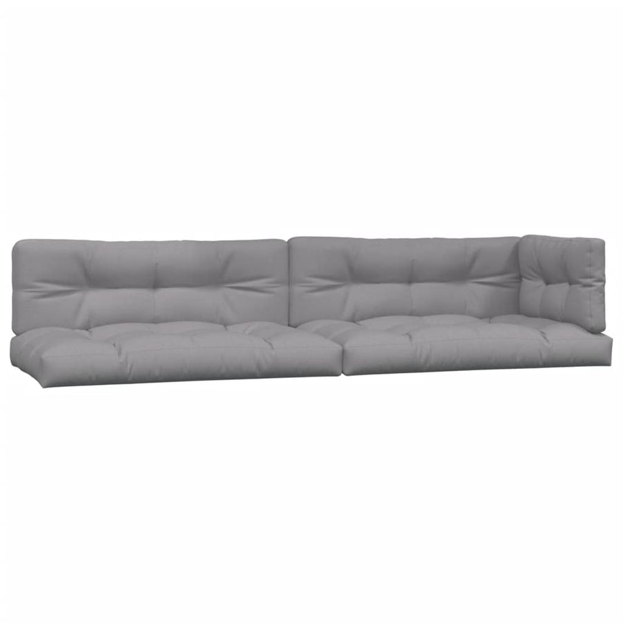 Palletkussens 5 st stof grijs