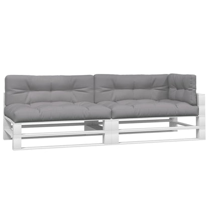 Palletkussens 5 st stof grijs