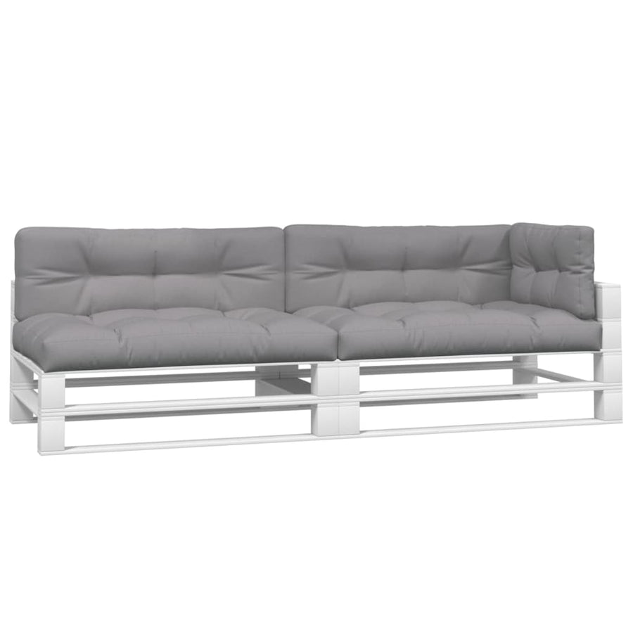 Palletkussens 5 st stof grijs