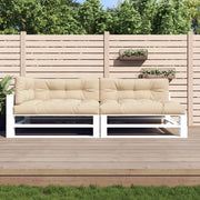 Pallet cushions 5 pcs fabric beige