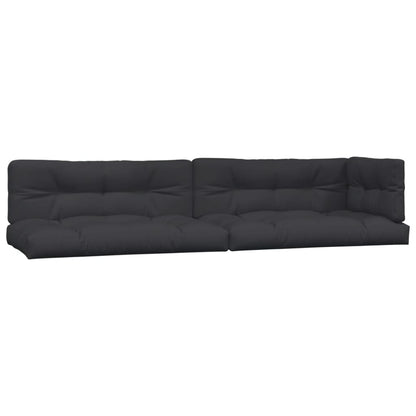 Palletkussens 5 st stof zwart