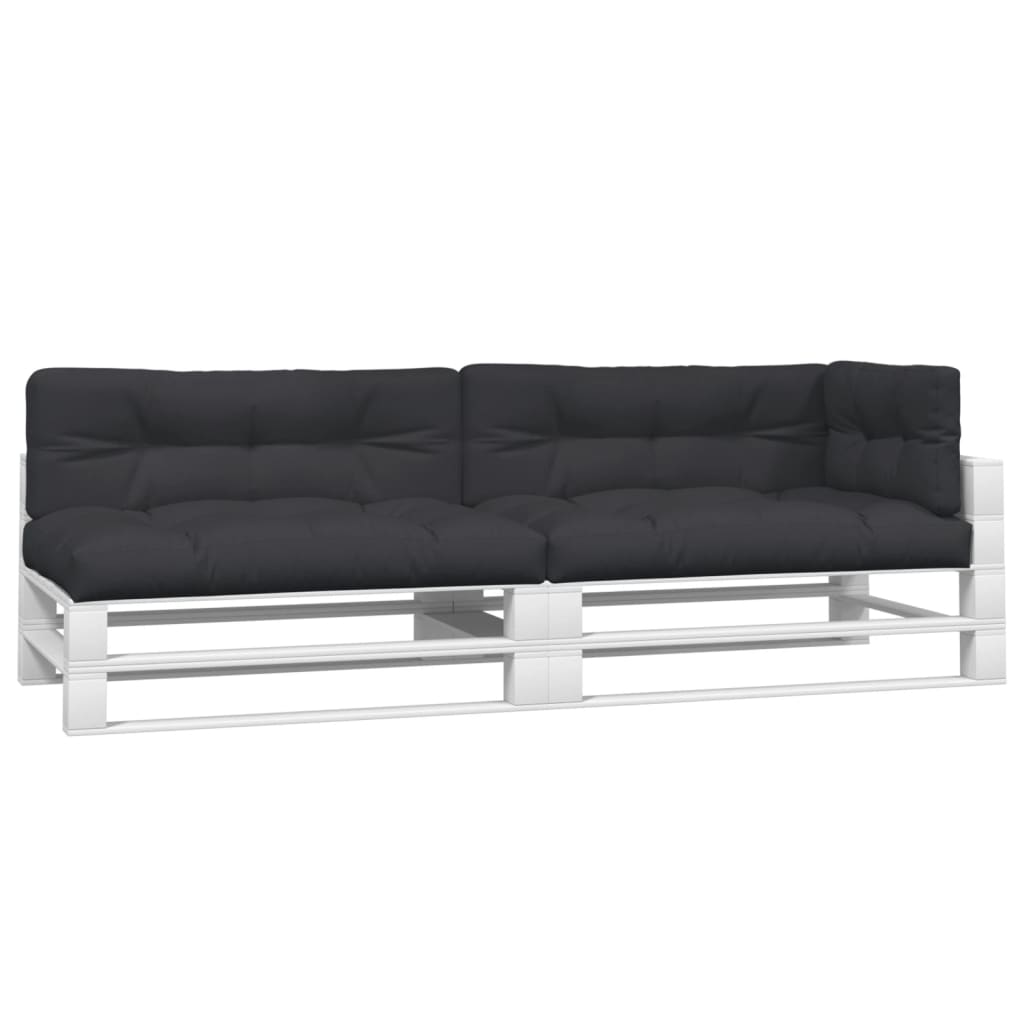 Palletkussens 5 st stof zwart