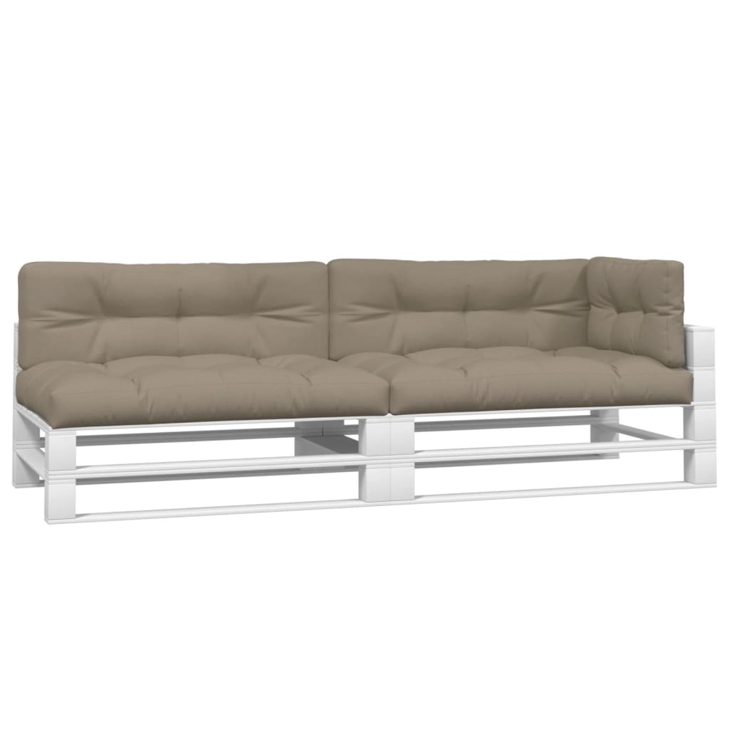 Palletkussens 5 st stof taupe