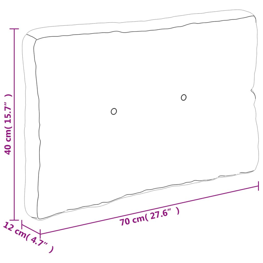Palletkussens 5 st stof bladpatroon