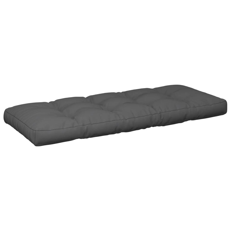 Palletkussens 2 st stof antracietkleurig