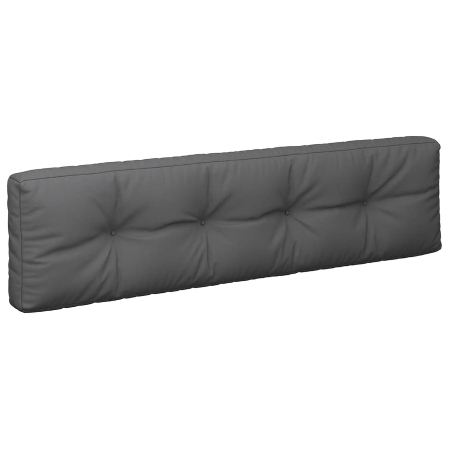 Palletkussens 2 st stof antracietkleurig