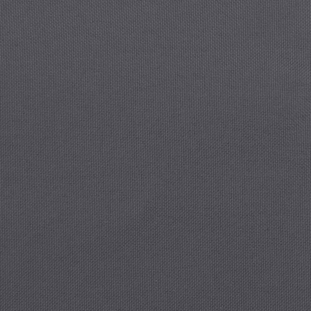 Palletkussens 2 st stof antracietkleurig