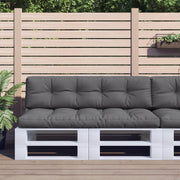 Palletkussens 2 st antraciet 150x60x12 cm zitkussen