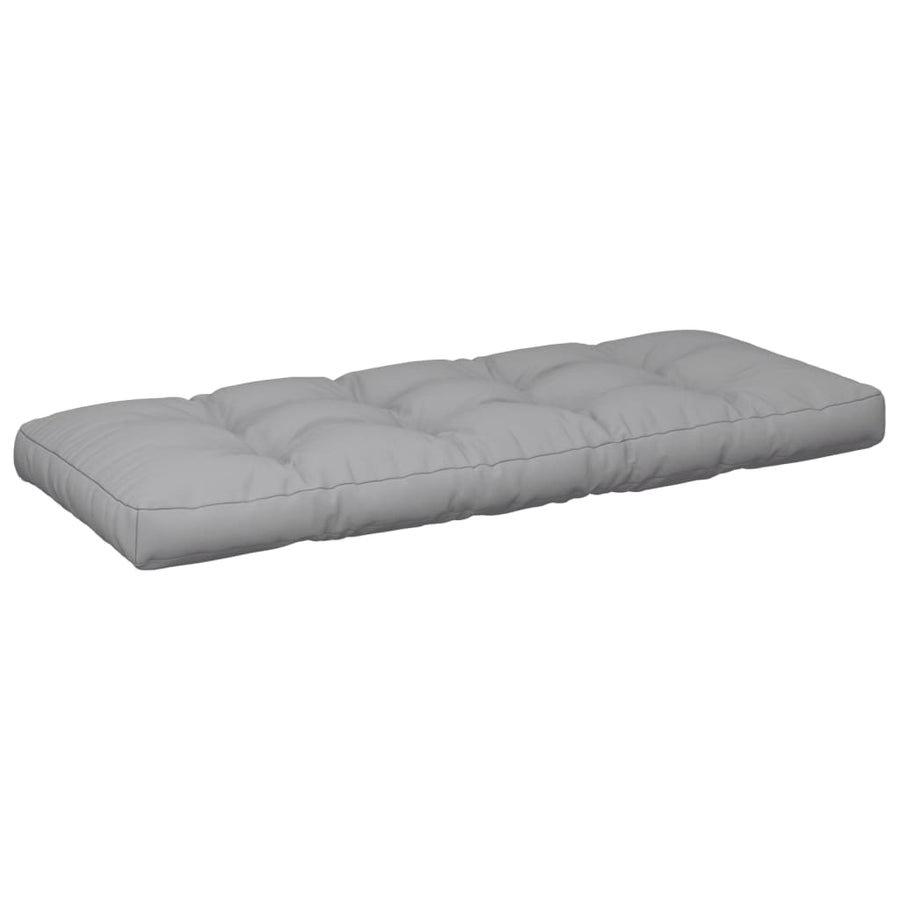 Palletkussens 2 st stof grijs