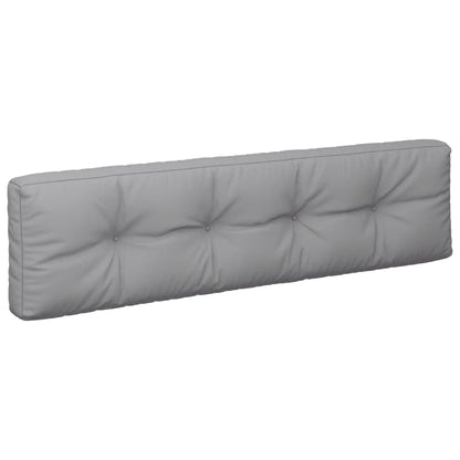 Palletkussens 2 st stof grijs
