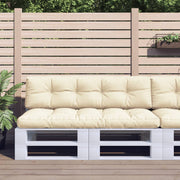 Palletkussens 2 st crèmekleurig 150x60x12 cm