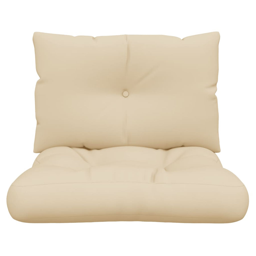 Palletkussens 2 st stof beige
