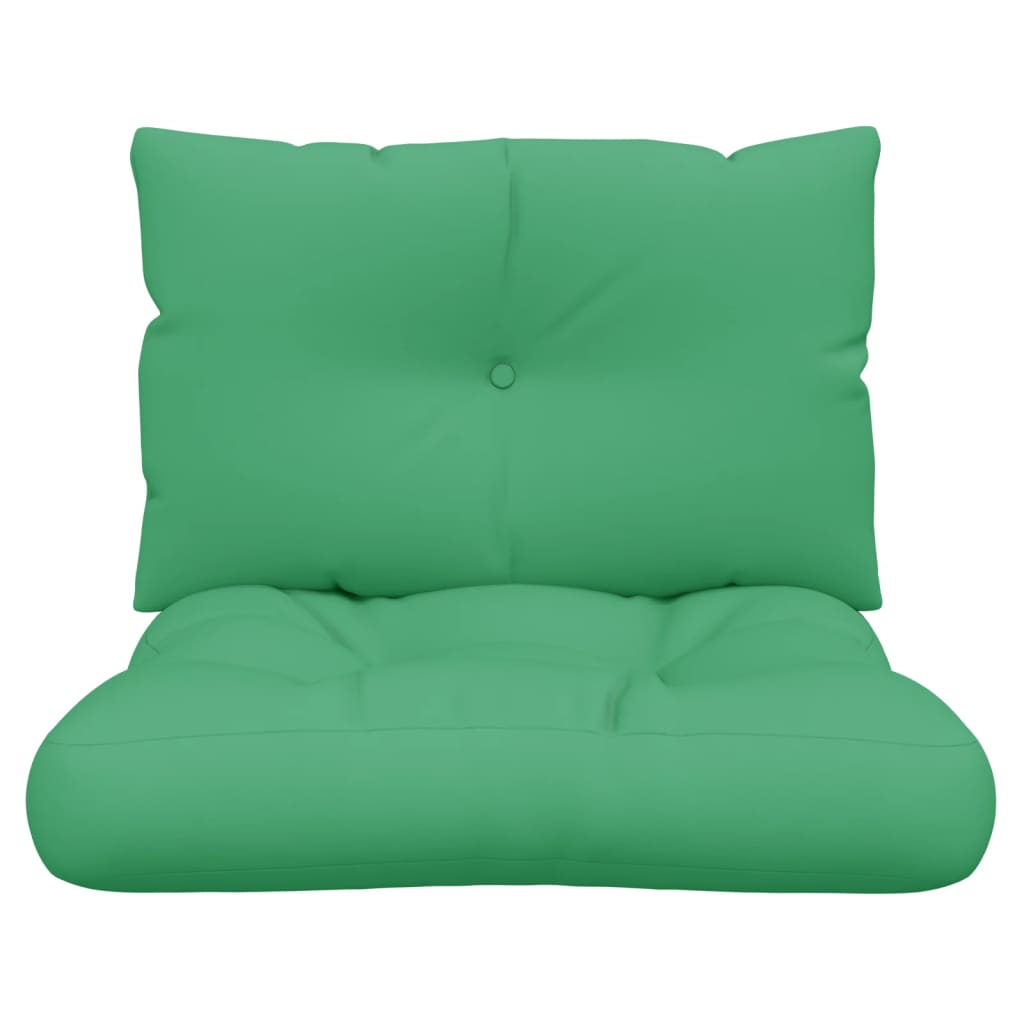 Palletkussens 2 st stof groen