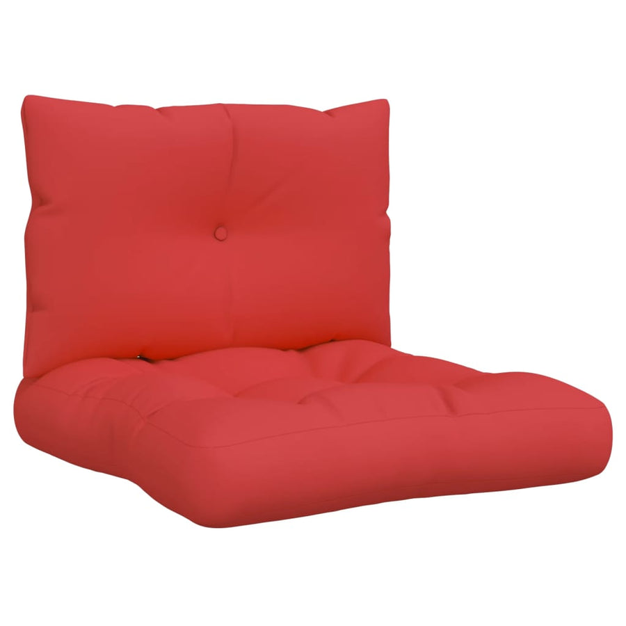 Palletkussens 2 st stof rood
