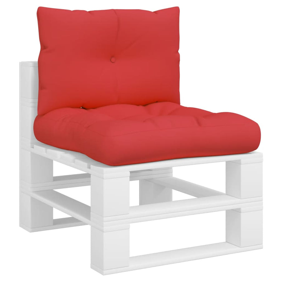 Palletkussens 2 st stof rood