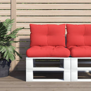 Pallet cushions 2 pcs fabric red