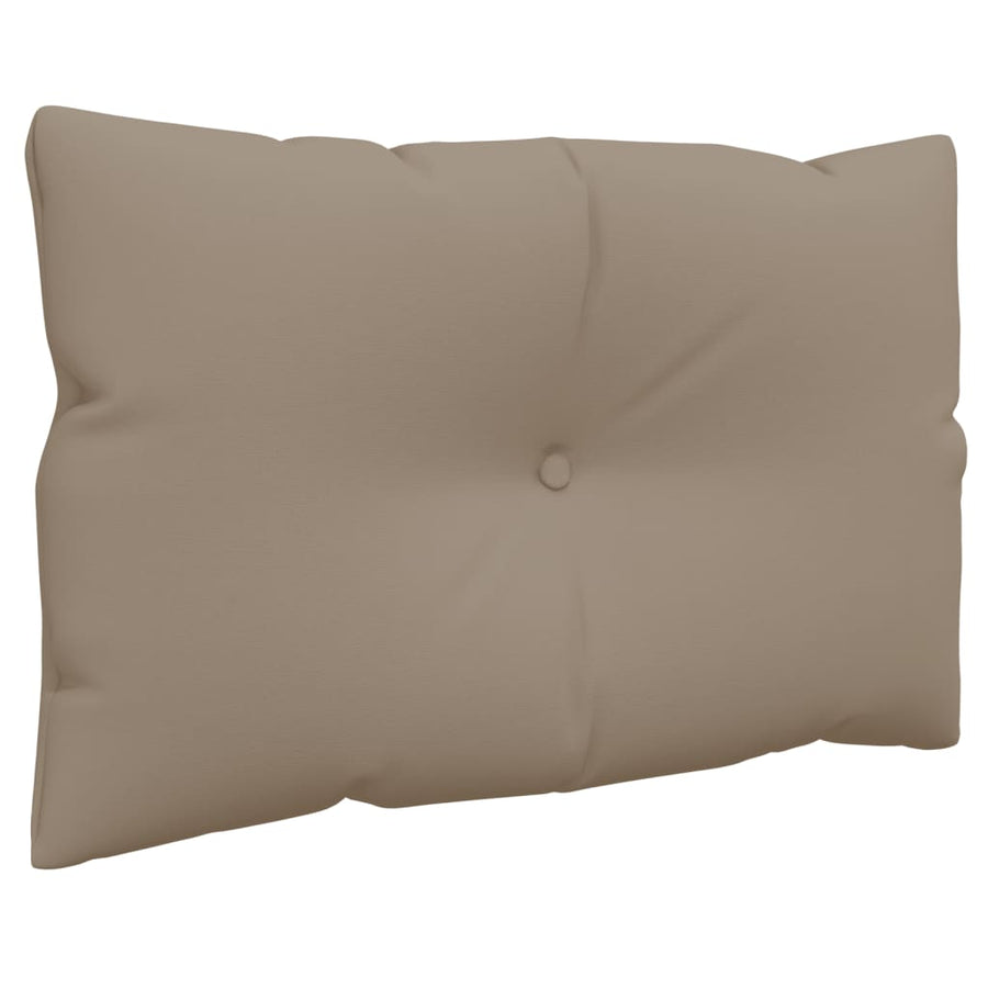 Palletkussens 2 st stof taupe