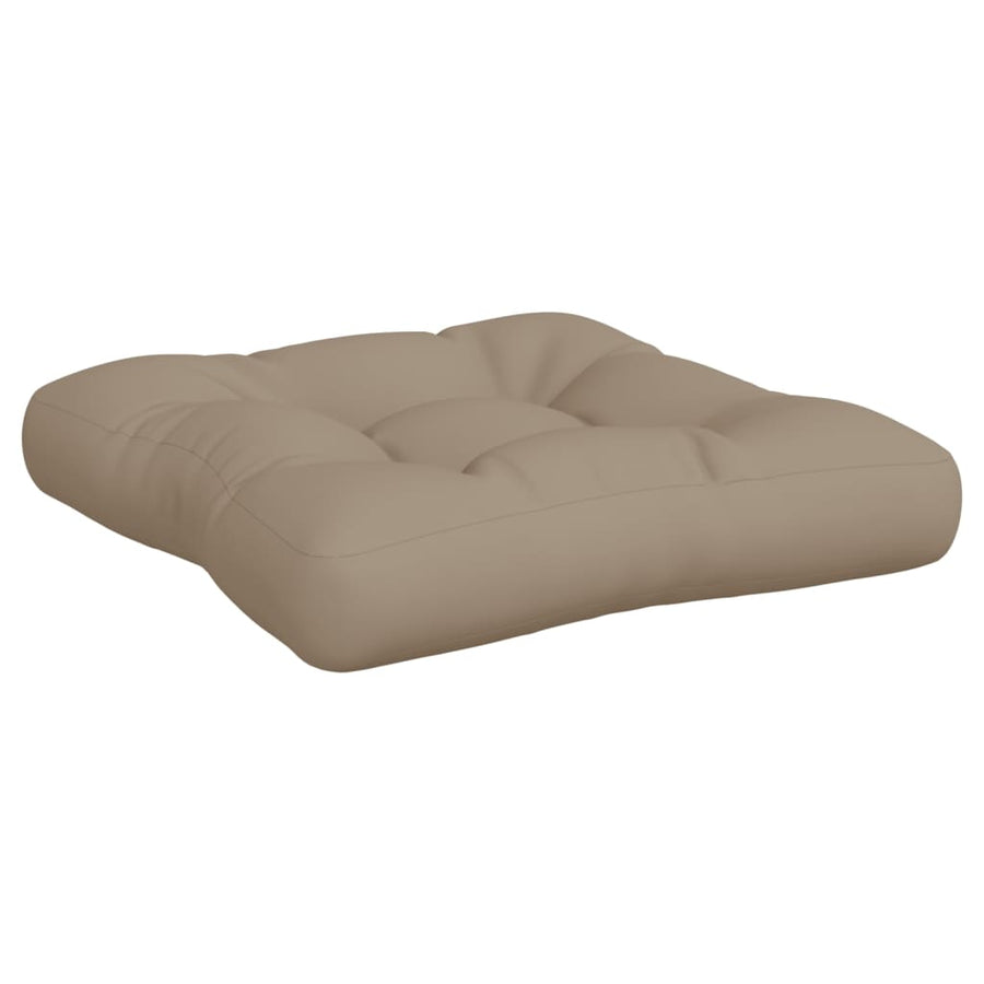 Palletkussens 2 st stof taupe