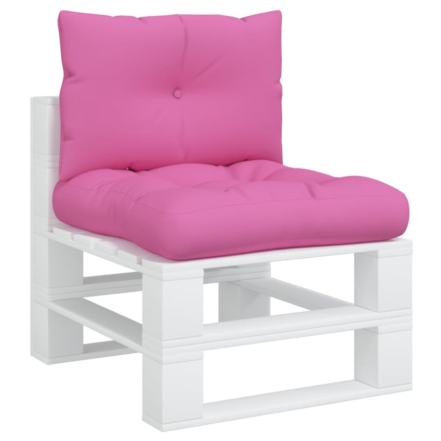 Palletkussens 2 st oxford stof roze Roze Middenbank