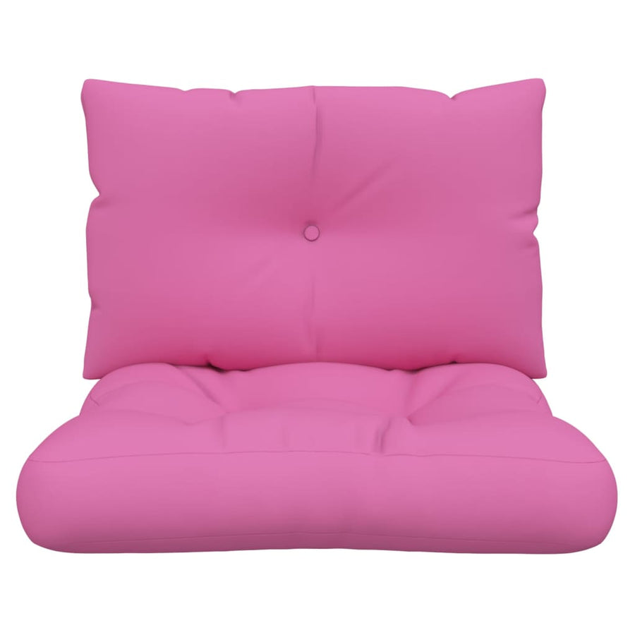 Palletkussens 2 st oxford stof roze Roze Middenbank