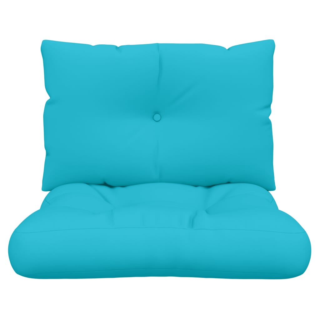 Palletkussens 2 st oxford stof turquoise Turquoise Middenbank