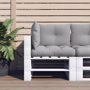 Pallet cushions 3 pc fabric grey