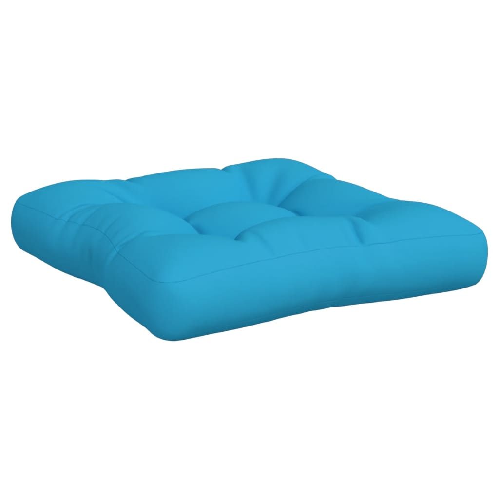 Palletkussens 3 st stof blauw