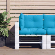 Pallet Cushions 3 pcs Fabric Blue