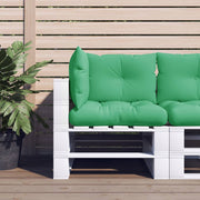 Pallet cushions 3 pcs fabric green