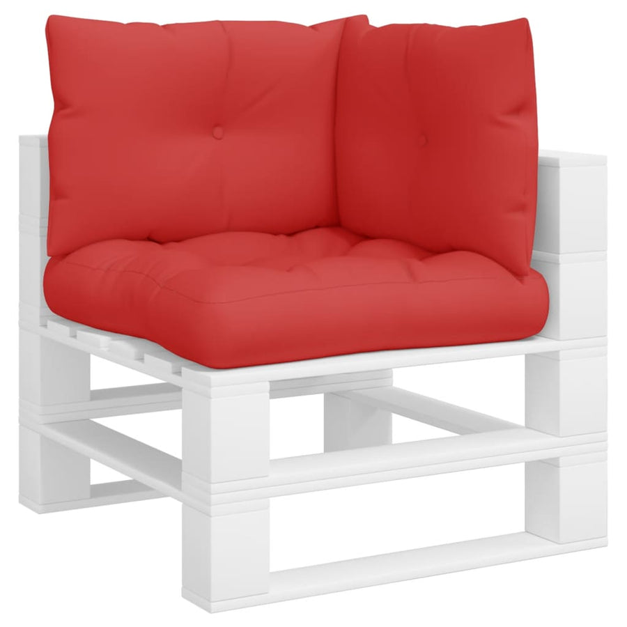Palletkussens 3 st stof rood