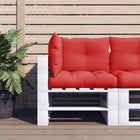 Palletkussens 3 st rood polyester 61x60x10cm 60x38x13cm