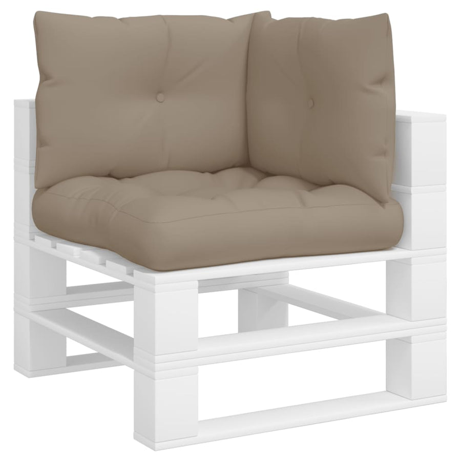 Palletkussens 3 st stof taupe