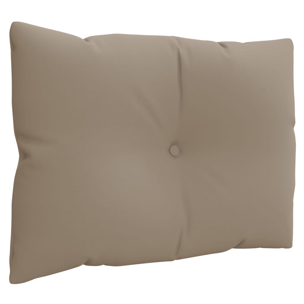 Palletkussens 3 st stof taupe