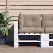 Palletkussens 3 st stof taupe