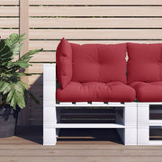 Pallet Cushions 3 pcs fabric wine red