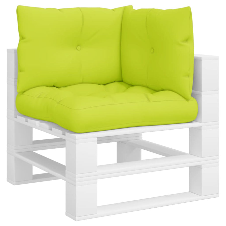Palletkussens 3 st stof heldergroen