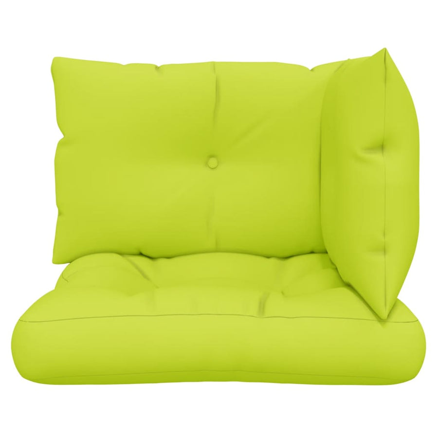 Palletkussens 3 st stof heldergroen