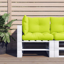 Palletkussens 3 st stof heldergroen