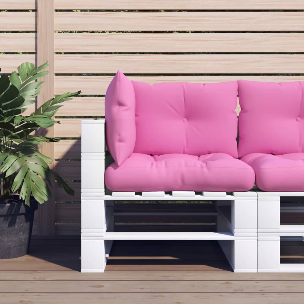Palletkussens 3 st oxford stof roze Roze Hoekbank