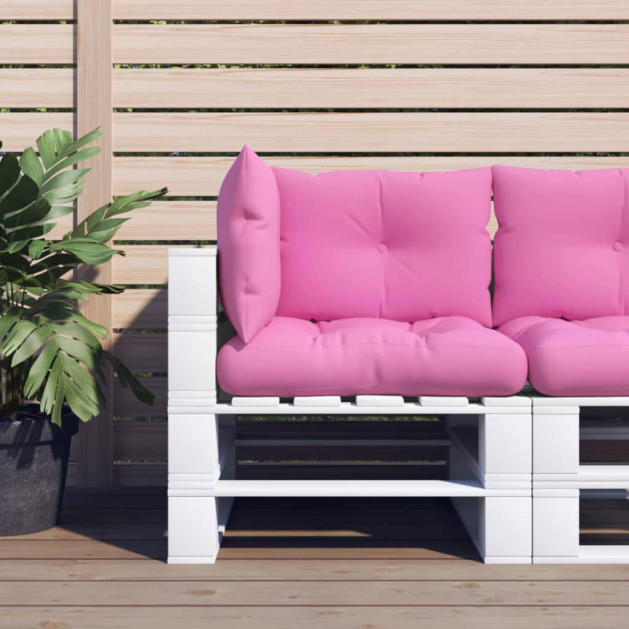 Palletkussens 3 st oxford stof roze Roze Hoekbank