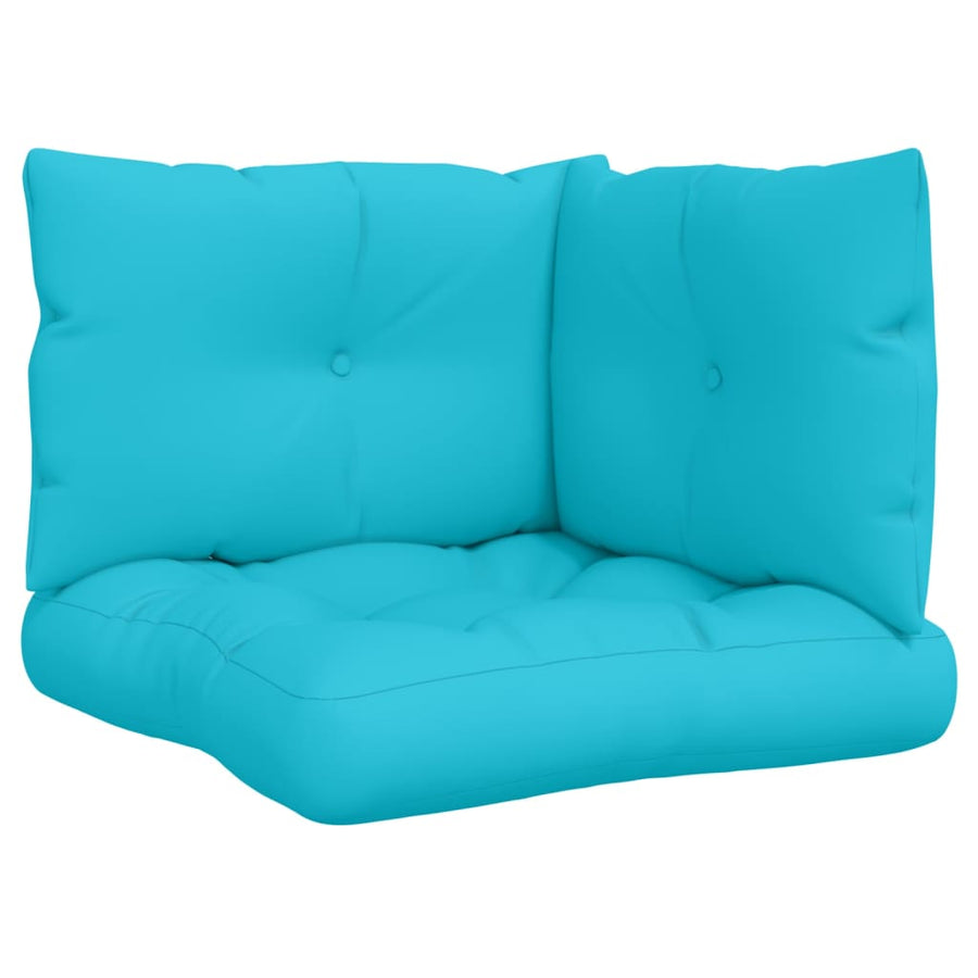 Palletkussens 3 st oxford stof turquoise Turquoise Hoekbank