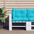 Palletkussens 3 stuks oxford stof turquoise