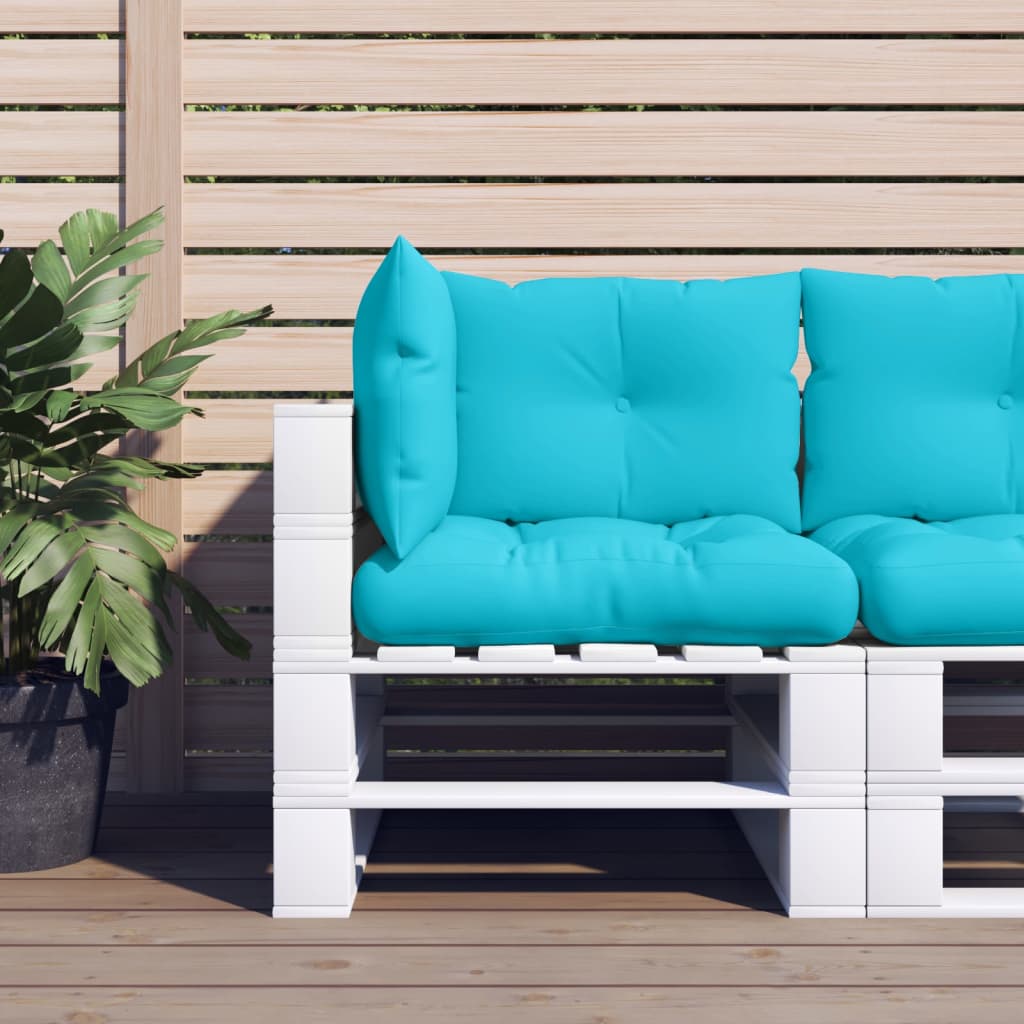 Palletkussens 3 st oxford stof turquoise Turquoise Hoekbank