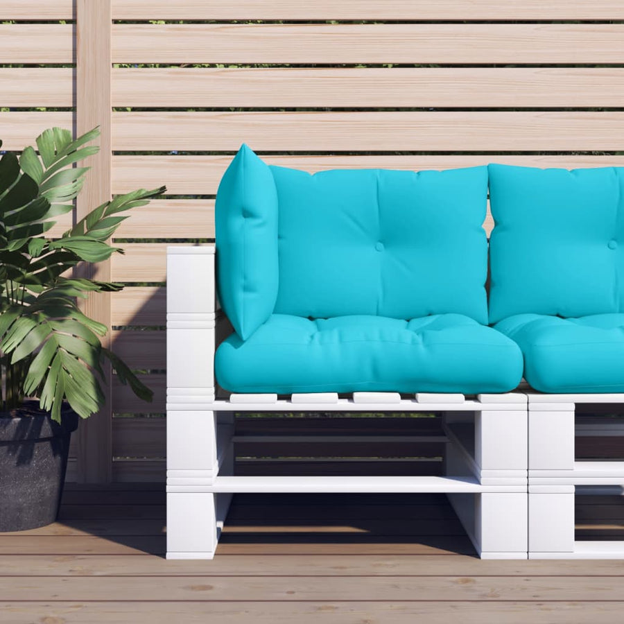 Palletkussens 3 st oxford stof turquoise Turquoise Hoekbank