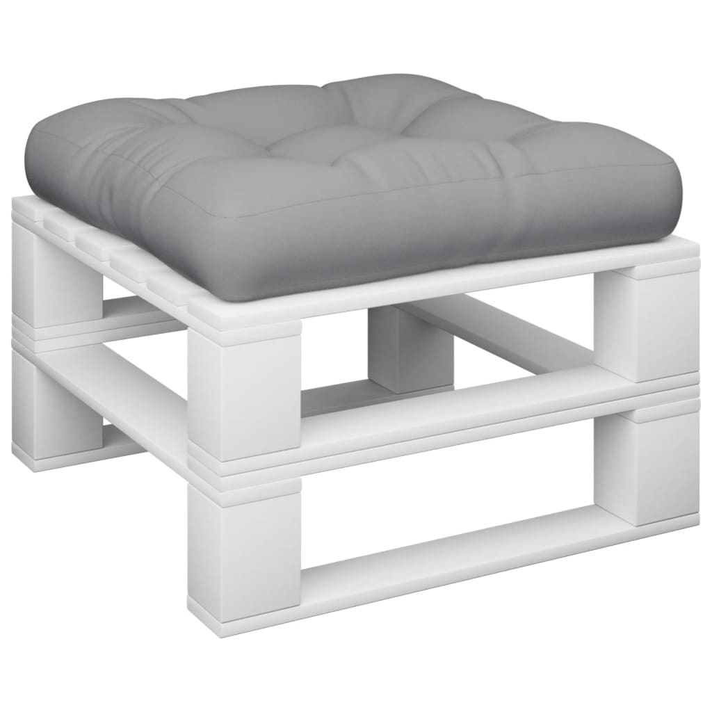 Palletkussen stof grijs