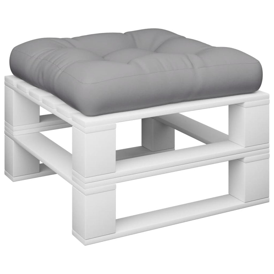 Palletkussen stof grijs