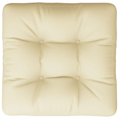 Palletkussen 60x61,5x10 cm stof crèmekleurig