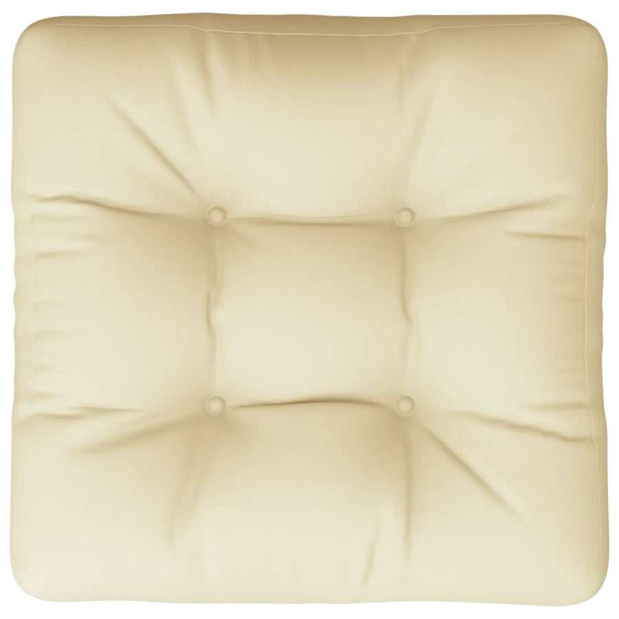 Palletkussen 60x61,5x10 cm stof crèmekleurig