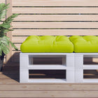 Palletkussen 61,5x60x10 cm heldergroen polyester