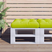 Pallet cushion fabric bright green
